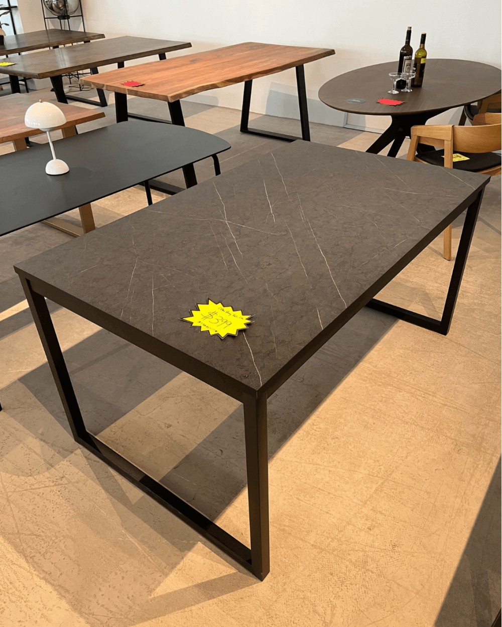 AS-IS | Clifton Dining Table | Grey Stone
